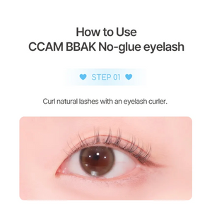 ccam bbak - No Glue Lash - Sherbet - Hypoalergenní samolepicí trsové řasy