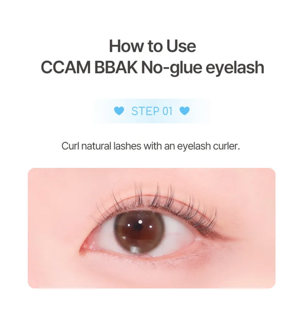 ccam bbak - No Glue Lash - Sherbet - Hypoalergenní samolepicí trsové řasy