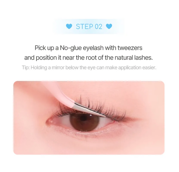 ccam bbak - No Glue Lash - Sherbet - Hypoalergenní samolepicí trsové řasy