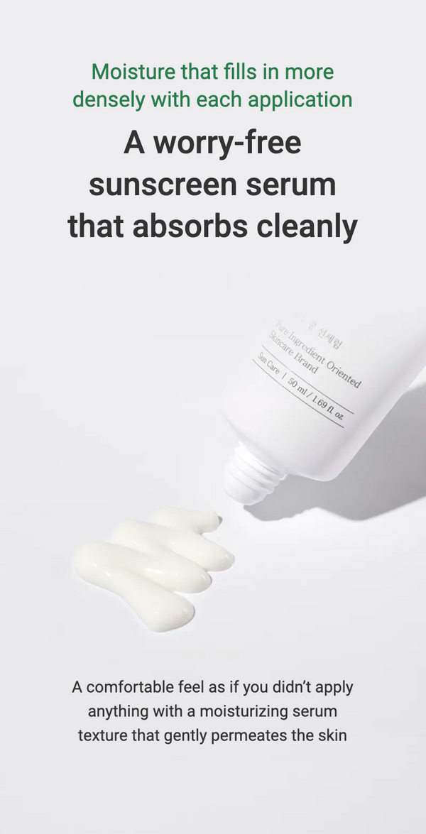 mixsoon - Bean Sun Serum SPF 50+ PA++++ - Lehký hydratační opalovací sérum 50ml