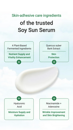 mixsoon - Bean Sun Serum SPF 50+ PA++++ - Lehký hydratační opalovací sérum 50ml