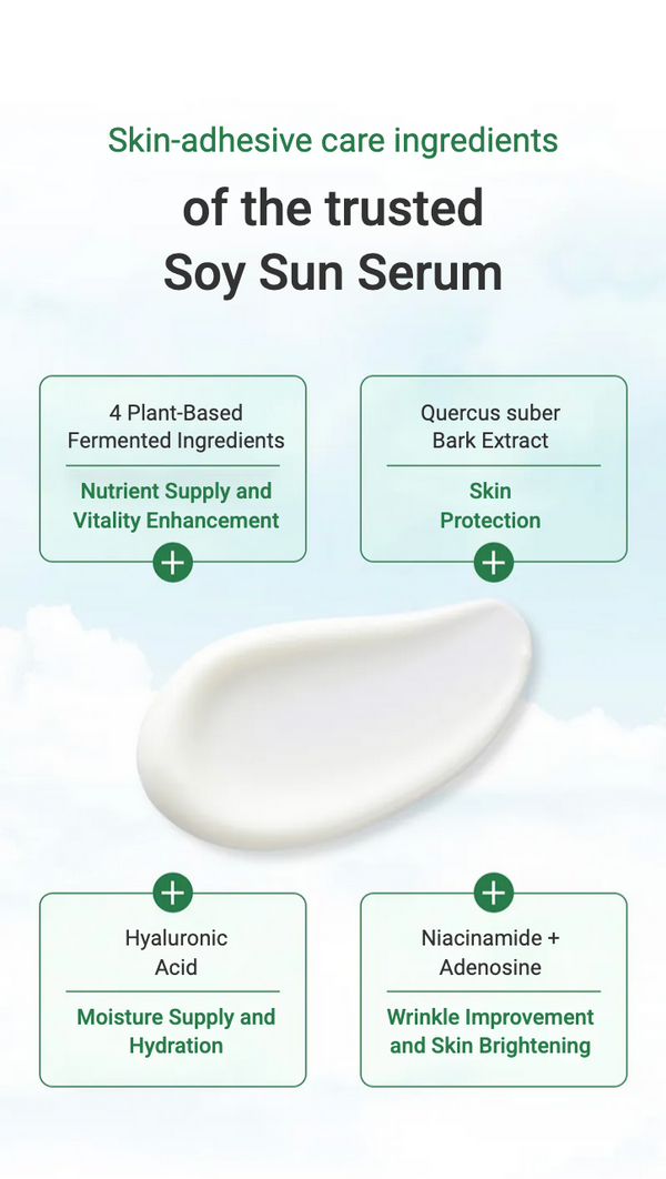 mixsoon - Bean Sun Serum SPF 50+ PA++++ - Lehký hydratační opalovací sérum 50ml