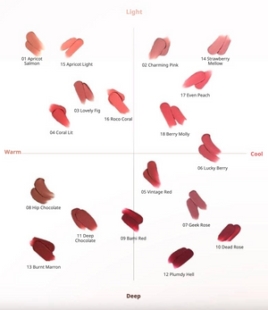colorgram - Nude Blur Tint - Matný tint na rty s jemným efektem