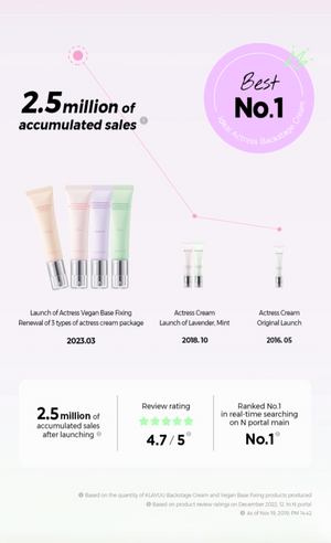 KLAVUU - White Pearlsation Ideal Actress Backstage Cream SPF30 PA++ - Rozjasňující tone-up krém, báze pod make-up a SPF v jednom