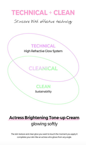 KLAVUU - White Pearlsation Ideal Actress Backstage Cream SPF30 PA++ - Rozjasňující tone-up krém, báze pod make-up a SPF v jednom