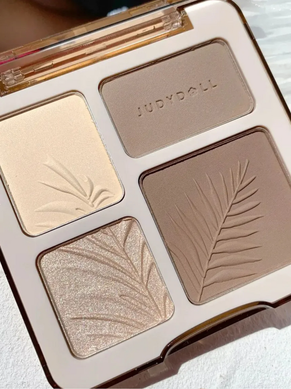 2 IN 1 Highlighter Contour Palette