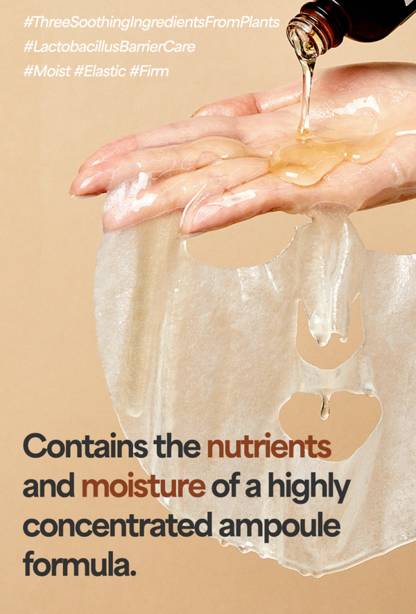 Bifida Biome Ampoule Mask - Plátýnková maska pro okamžité zklidnění a posílení kožní bariéry 30g