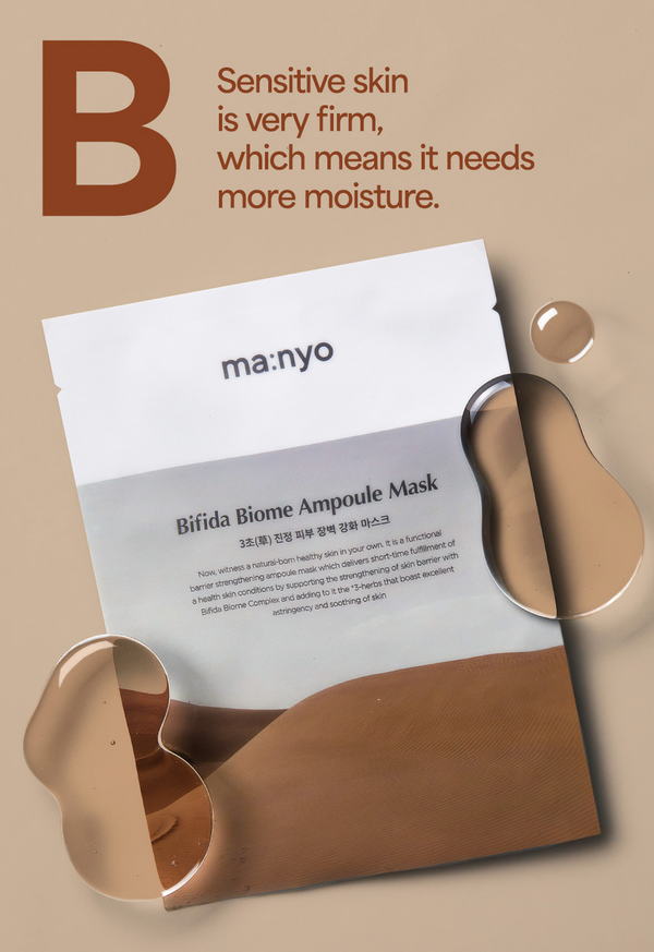 Bifida Biome Ampoule Mask - Plátýnková maska pro okamžité zklidnění a posílení kožní bariéry 30g
