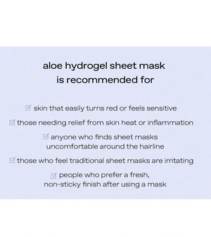 Aloe Hydrogel Sheet Mask - Hydratační a zklidňující hydrogelová maska
