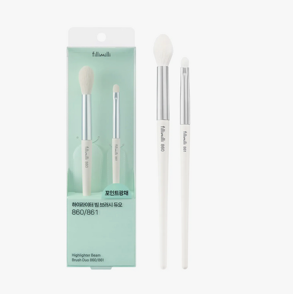 Highlighter Beam Brush Duo - Štětce na rozjasňovač (2 štětce)