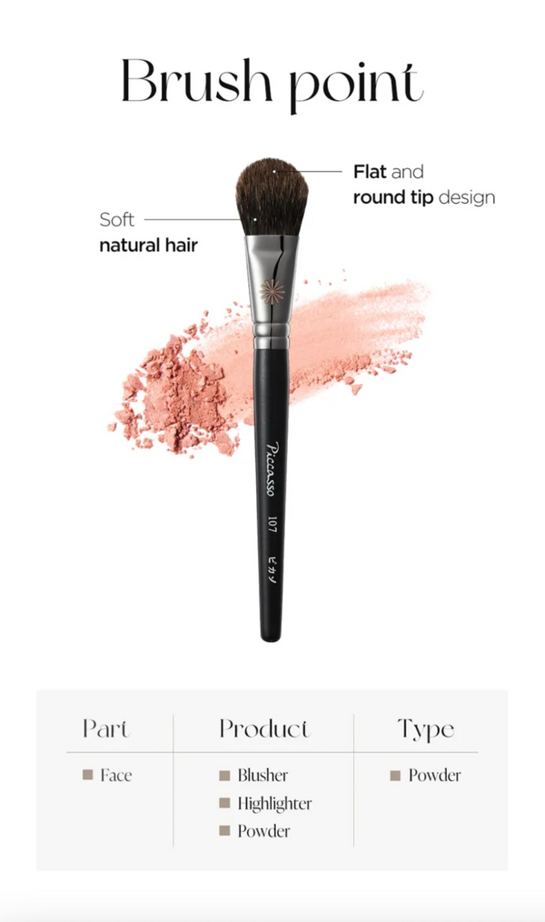 107 Blusher Brush - Štětec na tvářenku