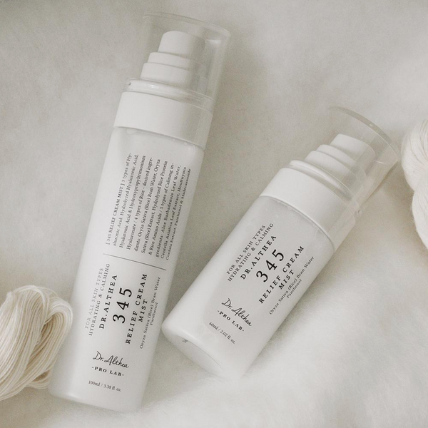 345 Relief Cream Mist - Zklidňující krémová mlha s rýžovým extraktem pro citlivou a dehydratovanou pleť 100ml