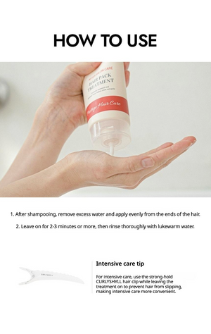 CURLYSHYLL - After Salon Care Hair Pack Treatment - Intenzivní vlasová maska pro poškozené a suché namáhané vlasy