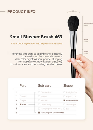 STUDIO17 - Small Blush Brush 463 - Menší štětec na tvářenku pro přesné nanášení barvy