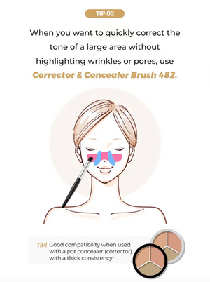 STUDIO17 - Corrector & Concealer Brush 482 - Štětec na korektor a barevný korektor