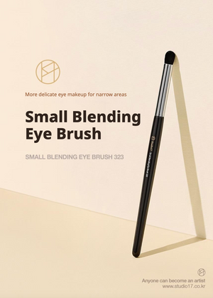 STUDIO17 - Small Blending Eye Brush 323 - Malý štětec na roztírání očních stínů