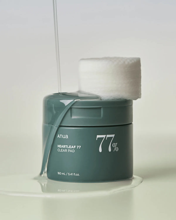 Heartleaf 77 Clear Pad - Exfoliační tonizační polštářky 70ks