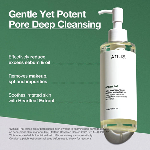 Heartleaf Pore Control Cleansing Oil -  Jemný odličovací olej 200ml