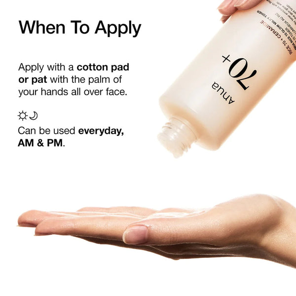 Rice 70 Glow Milky Toner - Hydratační a rozjasňující pleťové tonikum s rýží 250 ml