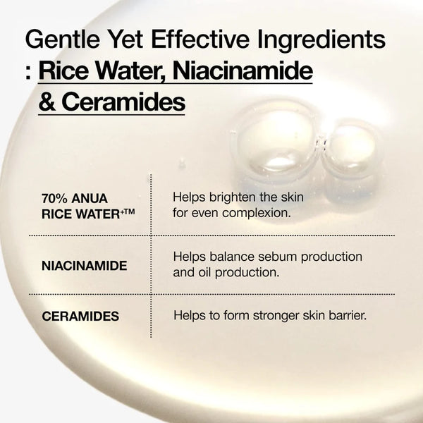 Rice 70 Glow Milky Toner - Hydratační a rozjasňující pleťové tonikum s rýží 250 ml