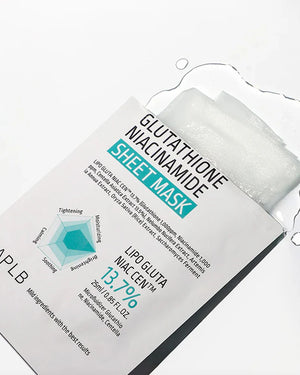 APLB - Glutathione Niacinamide Sheet Mask - Rozjasňující a zklidňující plátýnková maska 25ml