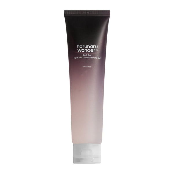 haruharu wonder - Black Rice Triple AHA Gentle Cleansing Gel (Unscented) - Jemný exfoliační čisticí gel s AHA kyselinami