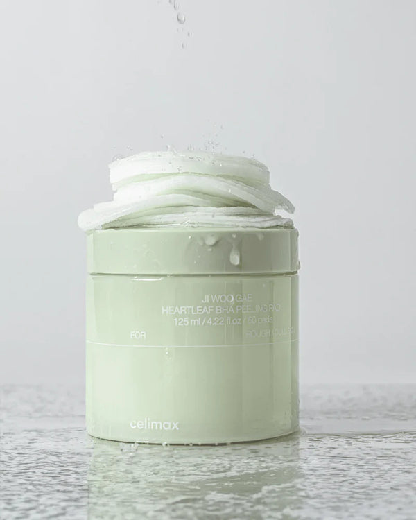 Jiwoogae Heartleaf BHA Peeling Pad - Exfoliační tamponky s BHA kyselinou pro hladkou a zklidněnou pleť 60ks/