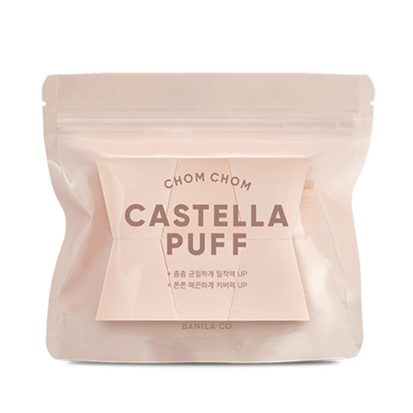 Chom Chom Castella Puff | Houbičky na make-up