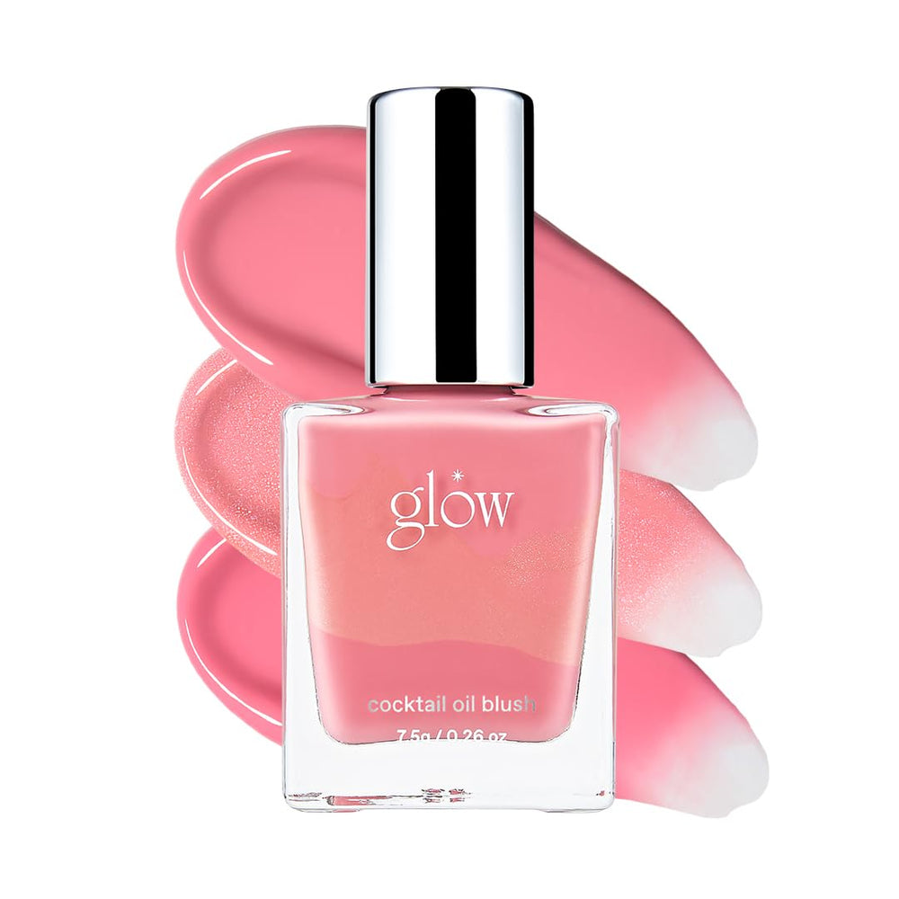 glow - cocktail oil blush - Tekutá tvářenka s třívrstvou olejovou texturou