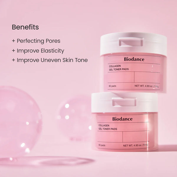 Collagen Gel Toner Pads - Hydratační a zpevňující tonizační polštářky 60ks
