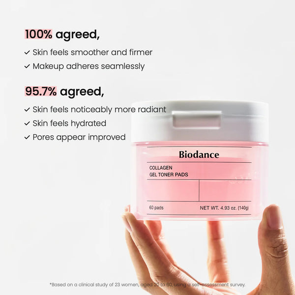 Collagen Gel Toner Pads - Hydratační a zpevňující tonizační polštářky 60ks