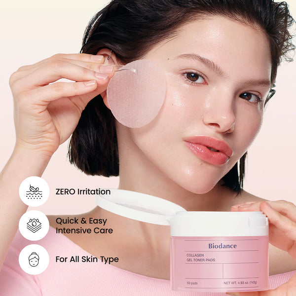 Collagen Gel Toner Pads - Hydratační a zpevňující tonizační polštářky 60ks