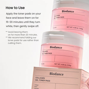 Collagen Gel Toner Pads - Hydratační a zpevňující tonizační polštářky 60ks