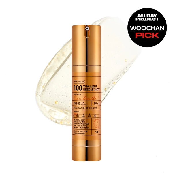 VT Cosmetics - Vita-Light Reedle Shot 100 - Mikrojehličkový rozjasňující booster s vitamíny pro sjednocení tónu pleti 50ml