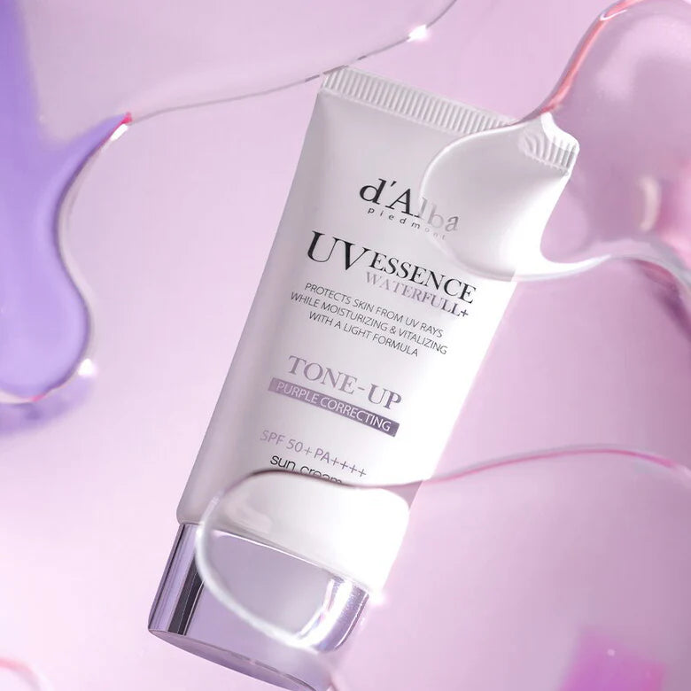 Waterful Tone-Up Sunscreen Purple SPF 50+ PA++++ – Fialový tónovací krém na opalování 50 ml