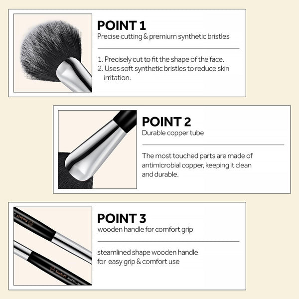 STUDIO17 - Nose Shading Brush 445 - Štětec na stínování nosu