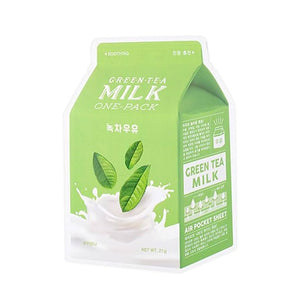 Green Tea Milk One Pack Mask - Zklidňující maska se zeleným čajem 1ks