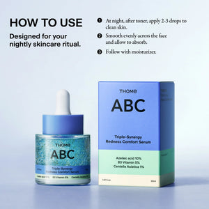 THOME - ABC Triple-Synergy Redness Comfort Serum - Zklidňující sérum s 10% kyselinou azelaovou pro aknózní pleť