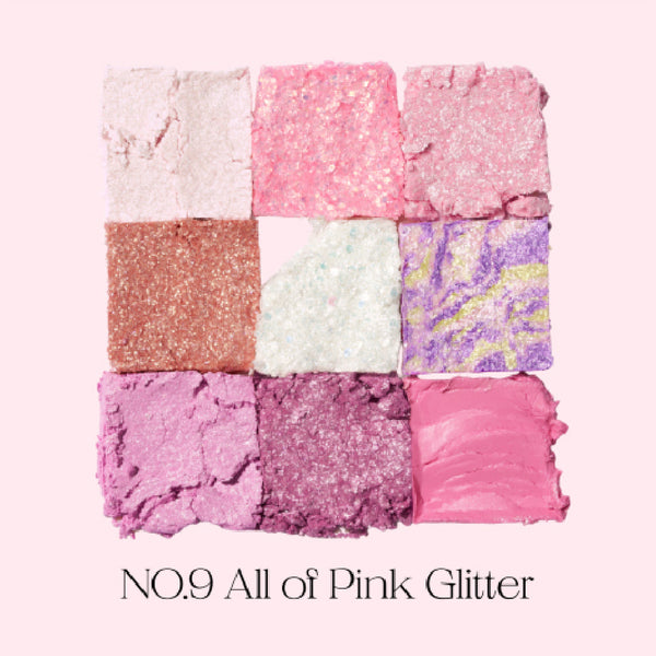 UNLEASHIA - Glitterpedia Eye Palette - Paleta 9 očních stínů