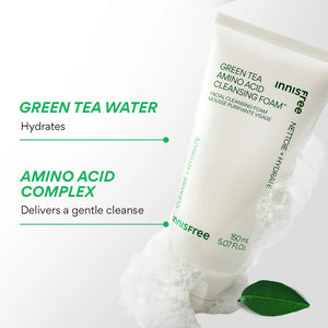 Green Tea Amino Hydrating Cleansing Foam - Hydratační čisticí pěna se zeleným čajem a aminokyselinami