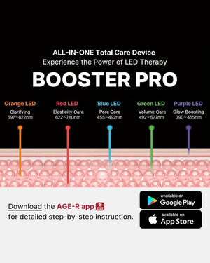 AGE-R Booster Pro Pink - Multifunkční kosmetický přístroj 6 v 1