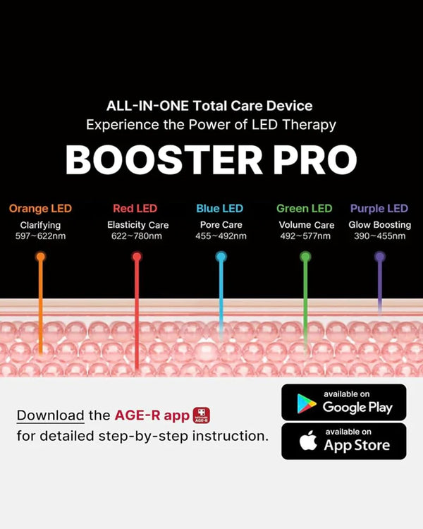 AGE-R Booster Pro Pink - Multifunkční kosmetický přístroj 6 v 1