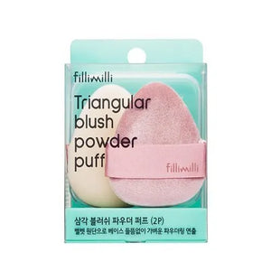 Triangular Blush Power Puff Set