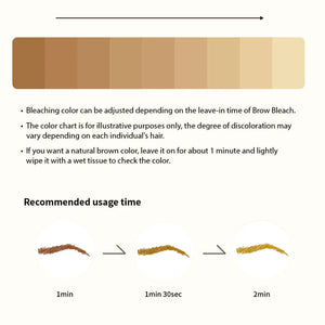 Brow Bleach (6 aplikací) - Profesionální sada na zesvětlení obočí