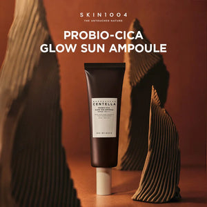 SKIN1004 – Madagascar Centella Probio-Cica Glow Sun Ampoule SPF50+ PA++++ - Zklidňující opalovací krém pro suchou pleť
