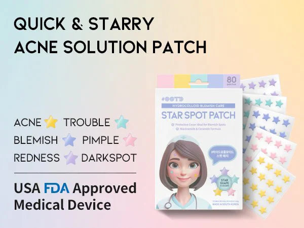 Star Spot Patch - Hvězdičkové hydrokoloidní náplasti 80ks