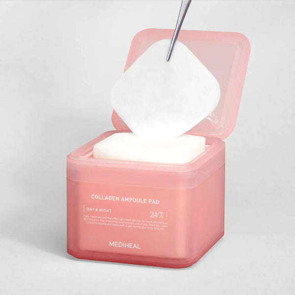 Collagen Ampoule Pad - Zpevňující tonizační polštářky s kolagenem 100ks/150ml