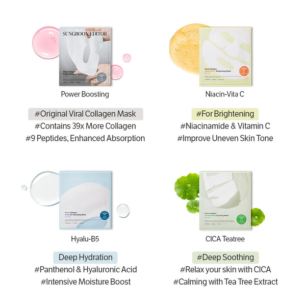 Deep Collagen Power Boosting Mask - Liftingová a zklidňující hydrogelová maska