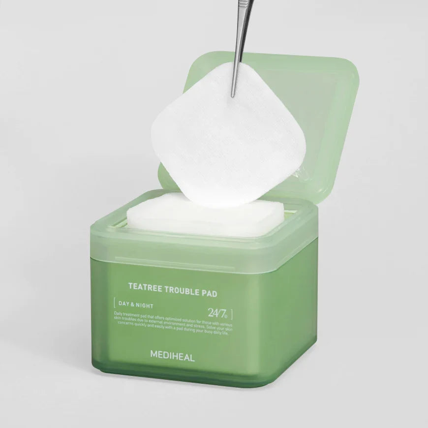 Teatree Trouble Pad - Zklidňující tonizační polštářky s čajovníkem 100ks/150ml